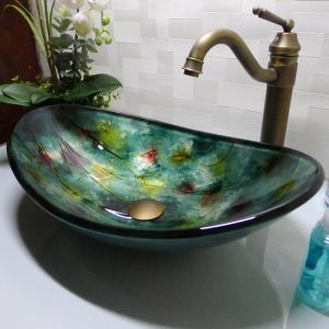 Colorful Glass Sink