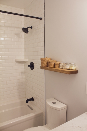 Bathroom Subway Tile Shelf