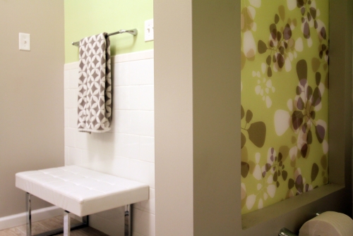 Bathroom Modern Resin Panel White Tile
