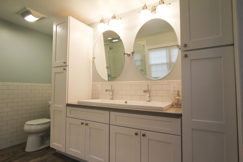 Bathroom Vanity Linen Closet