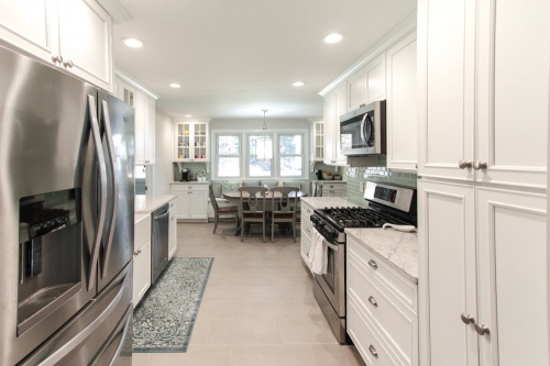 Galley Kitchen with Breakfeast Nook