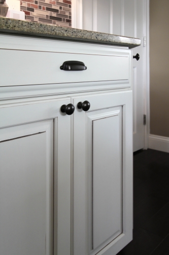 Kitchen Cabinetry Black Hardware