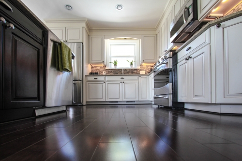 Kitchen Espresso Hardwood Flooring