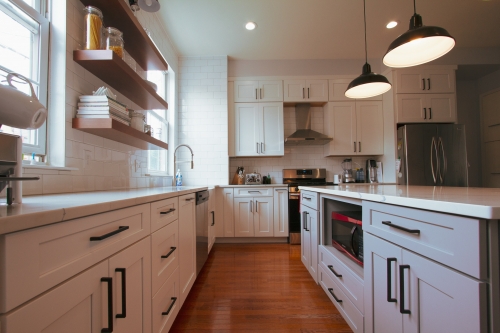 Kitchen Island Wood Floors Base Cabinet Microwave