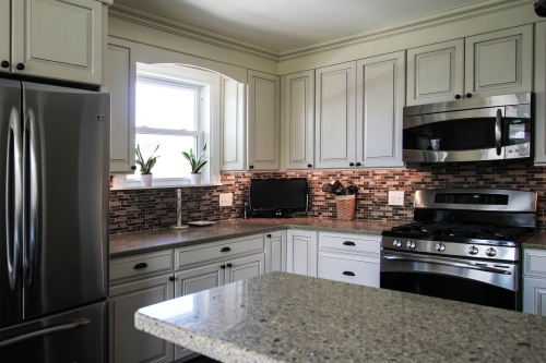 Kitchen White Accent Cabinetry