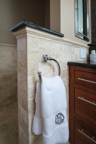 Master Bathroom Towel Ring chrome earthy