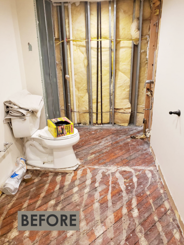  Construction bathroom remodel toilet