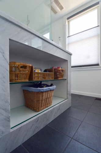 bathroom custom storage