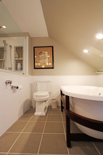 bathroom recessed lights angled