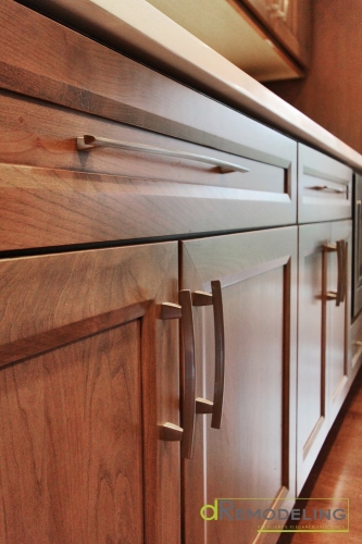cherry kitchen modern cabinet pulls