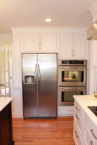 kitchen builtin fridge