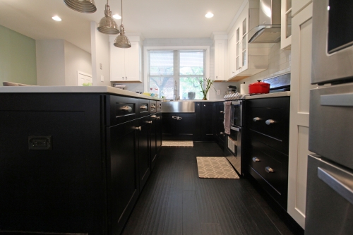 kitchen dark floors