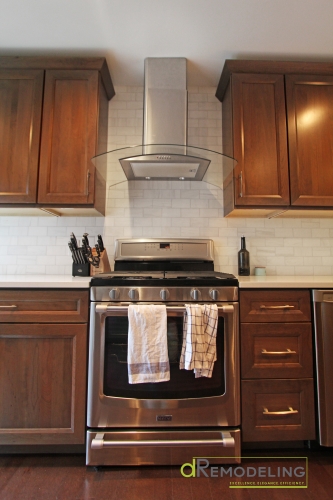 kitchen glass range hood