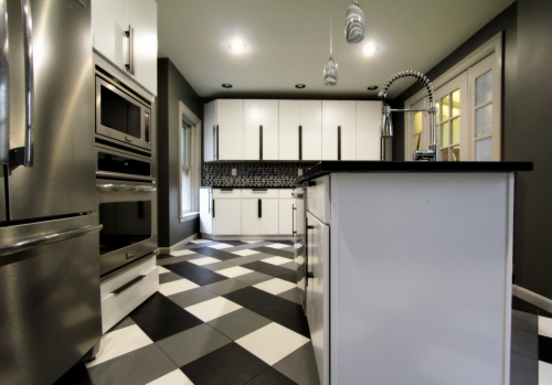 kitchen graphic floor