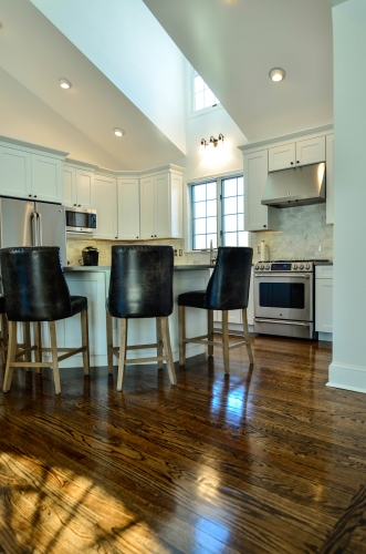 kitchen island hardwood floors