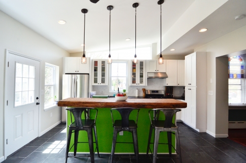 kitchen reclaimed wood island