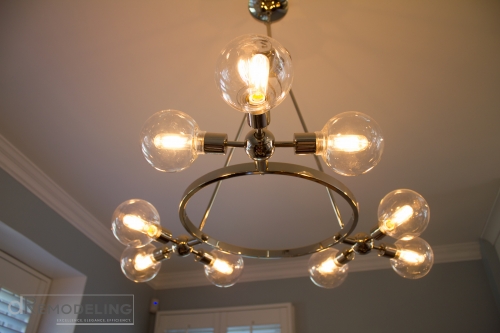 kitchen round chandelier