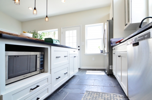 kitchen white shaker cabinetry