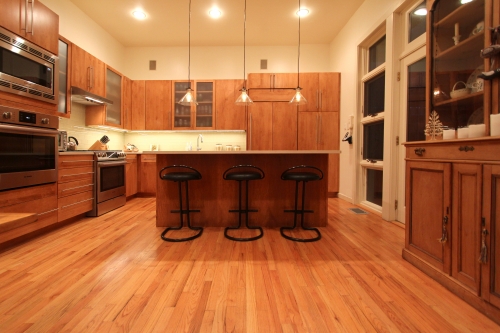 maple kitchen mid century modern