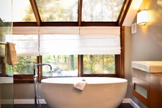 Zen Like- Modern/Rural Master Bath Remodel in Gwynedd Valley