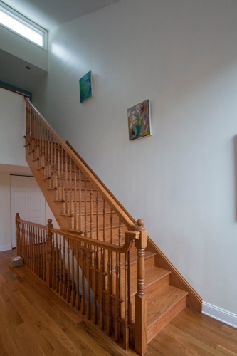 natural wood staircase replacement