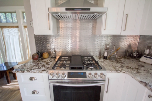 white kitchen oven