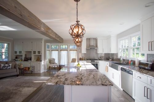 white kitchen reclaimed look