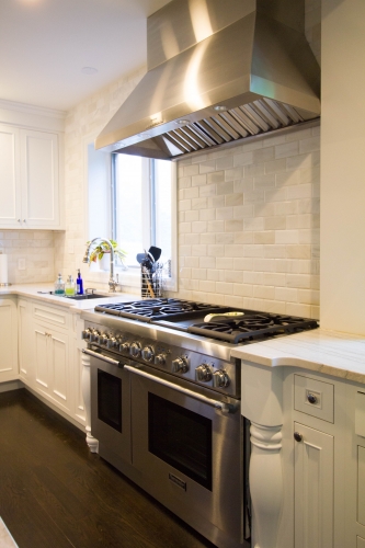 white traditional kitchen remodel 48 inch range