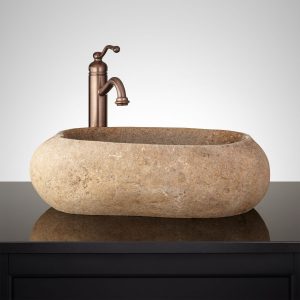 Natural stone sink