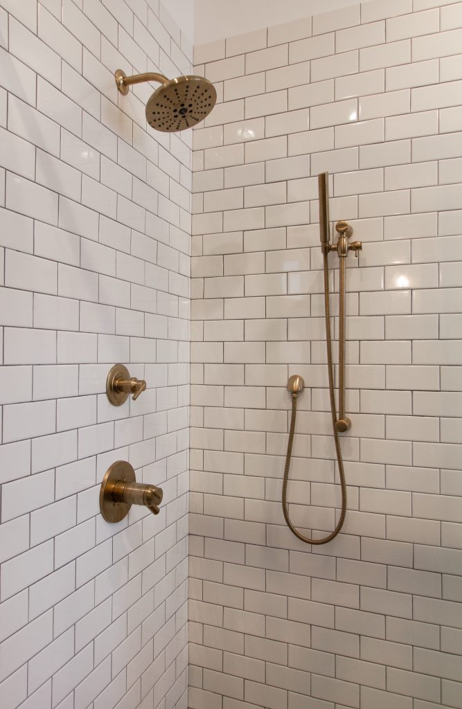 White-Tile-Glass-Shower-Bronze-Fixtures-dRemodeling-Philadelphia